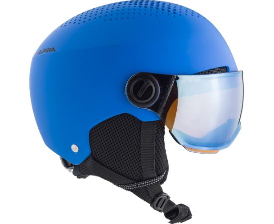 WINTER HELMET ALPINA ZUPO VISOR Q-LITE BLUE MATT 54-58