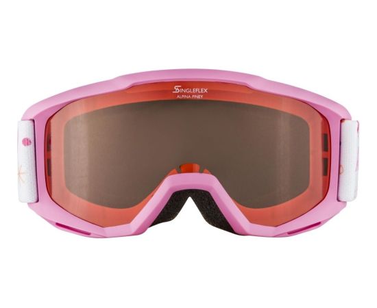 Alpina Junior Piney Rose-Rose Winter Sports Goggles Pink Unisex