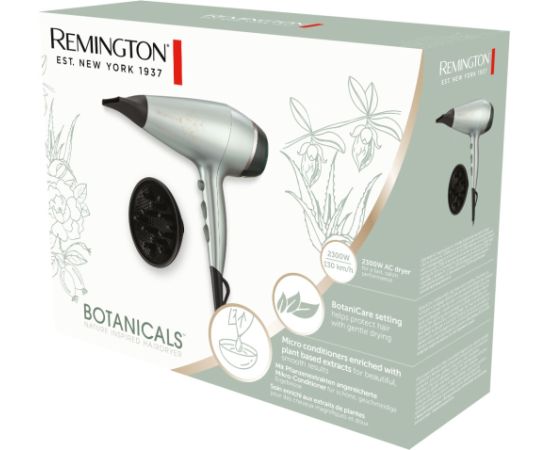 Remington AC5860 hair dryer 2300 W Black, Silver