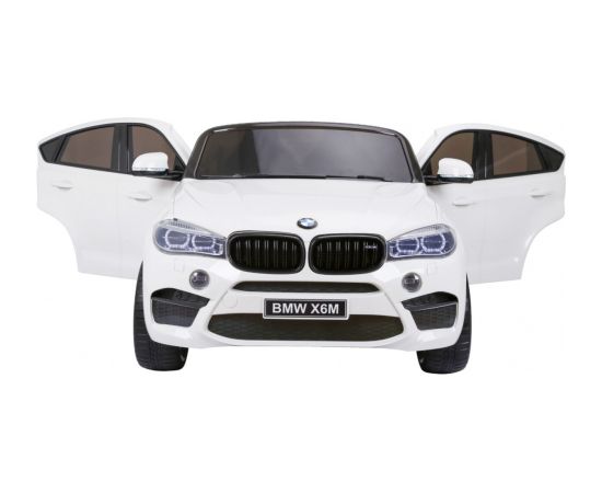 Divvietīgs elektromobilis "BMW X6M XXL", balts