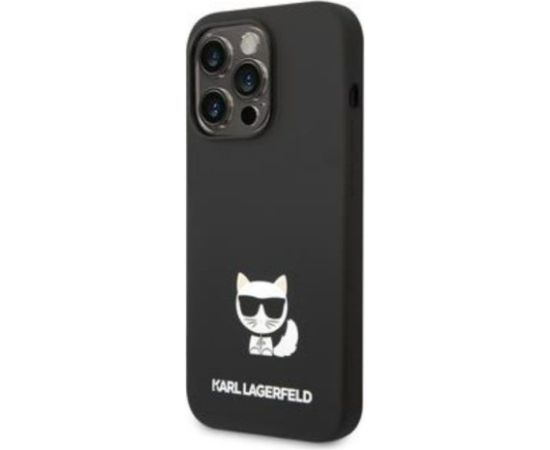 Karl Lagerfeld iPhone 14 Pro Max Liquid Silicone Choupette Case Apple Black