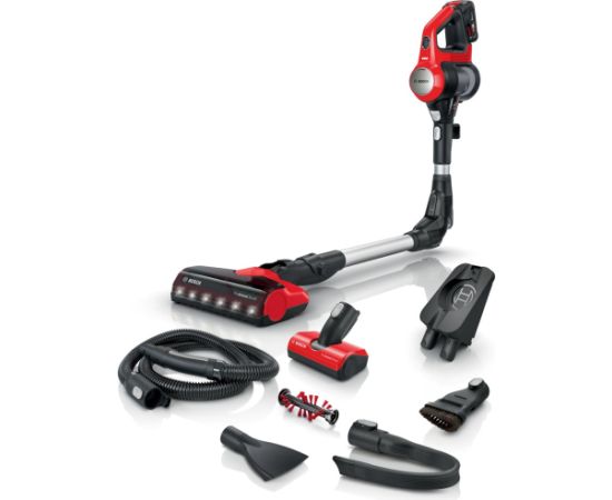 Bosch BCS711PET stick vacuum/electric broom Battery Dry Bagless 0.3 L Black, Red 3 Ah