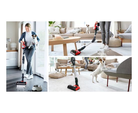 Bosch BCS711PET stick vacuum/electric broom Battery Dry Bagless 0.3 L Black, Red 3 Ah