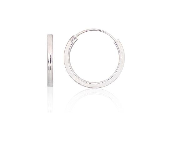 Серебряные серьги-кольца #2203981, Серебро 925°, 1.7 гр.