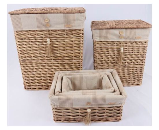 Basket WILLI STRIPE 34x25xH15cm