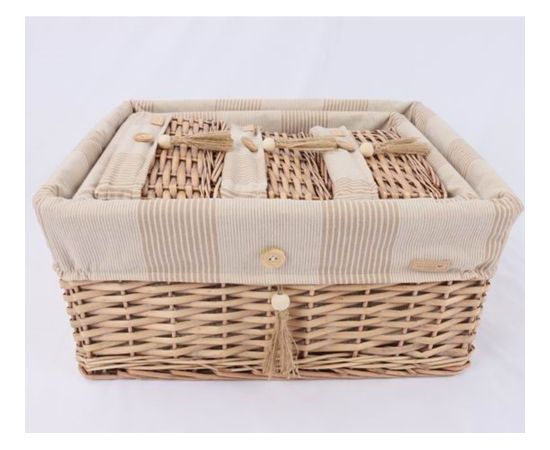 Basket WILLI STRIPE 26x18xH12cm