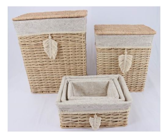 Laundry basket WILLI TASSEL 47x35xH55cm