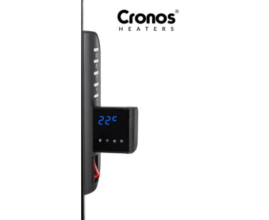 Promiennik podczerwieni Cronos Synthelith CRG-720TWP 720W szklany czarny z WiFi i pilotem