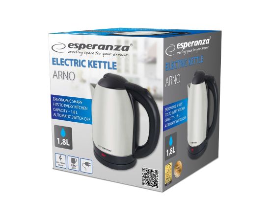 Esperanza EKK135X Electric kettle 1.8 L 1500 W Inox