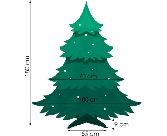 Kaukāzu Ziemassvētku eglīte Springos CT0081 180cm