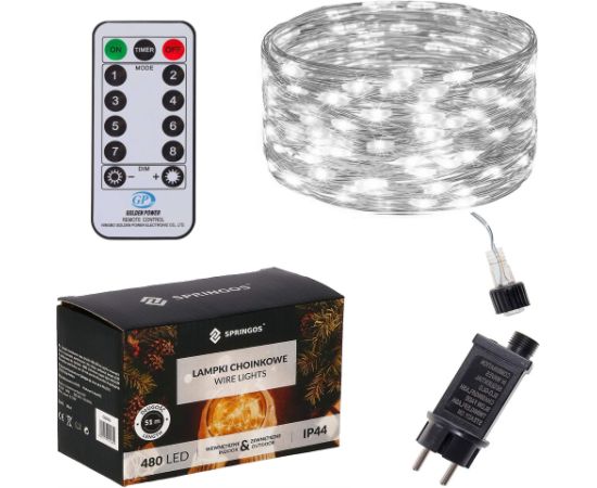 Ziemassvētku lampiņas Springos CL0513 480 Led