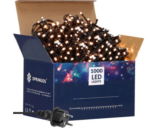 Ziemassvētku lampiņas Springos CL1006 1000 Led