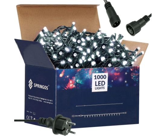 Ziemassvētku lampiņas Springos CL1004 1000 Led