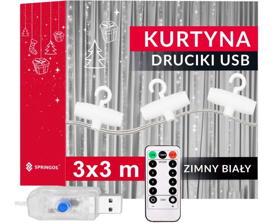 Springos CL4023 Ūdenskritums lampiņas 300 LED