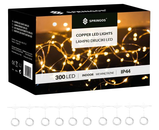 Ūdenskritums lampiņas Springos CL4022 300 Led