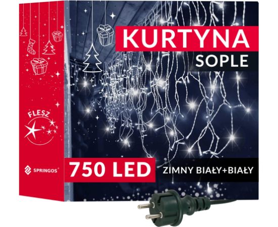 Springos CL4041 Занавес «Сосулька» 750 LED