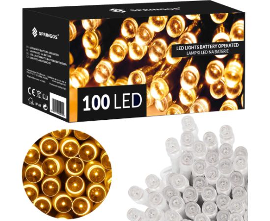 Akumulatora gaismas Springos CL4034 100 Led