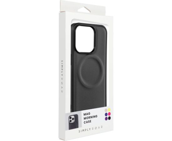 Roar Mag Morning silikona aizsargapvalks Apple iPhone 15 Pro Max melns