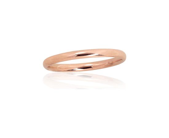Золотое обручальное кольцо #1101119(Au-R), Красное Золото 585°, Размер: 18.5, 1.52 гр.
