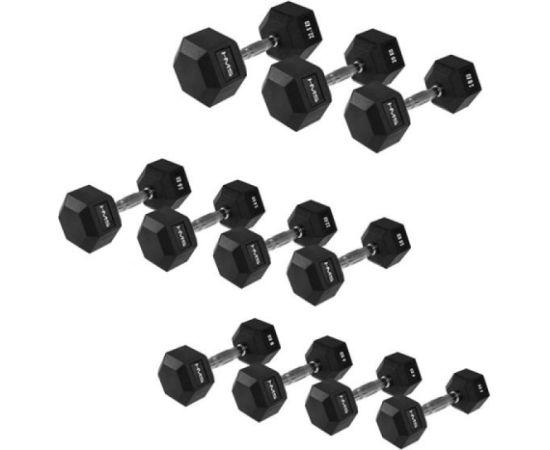 HMS HEX PRO 27.5 kg dumbbell