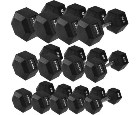 HMS HEX PRO 27.5 kg dumbbell