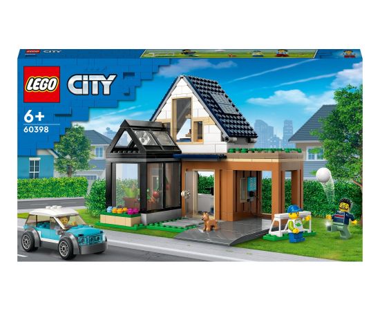 LEGO City 60398 Family House and Electric Car Ģimenes māja un elektroauto