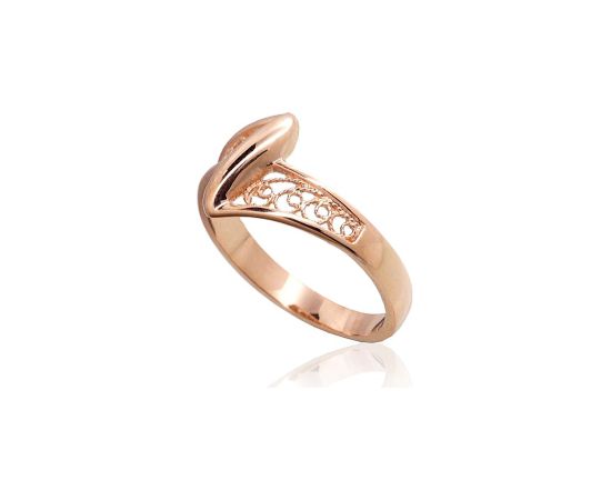 Золотое кольцо #1100998(Au-R), Красное Золото 585°, Размер: 20.5, 2.6 гр.