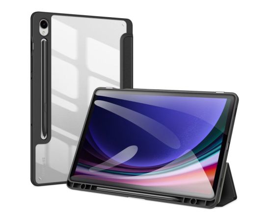 Dux Ducis Toby Magnet Case grāmatveida maks planšetdatoram Samsung X810 Galaxy Tab S9+ Plus melns