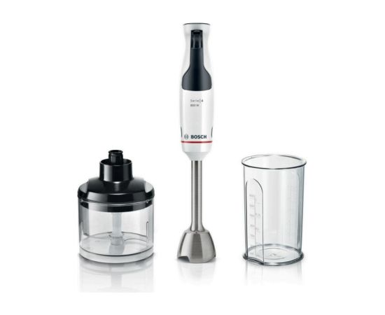 Bosch Serie 4 MSM4W420 blender 0.6 L Cooking blender 800 W Black, Transparent, White