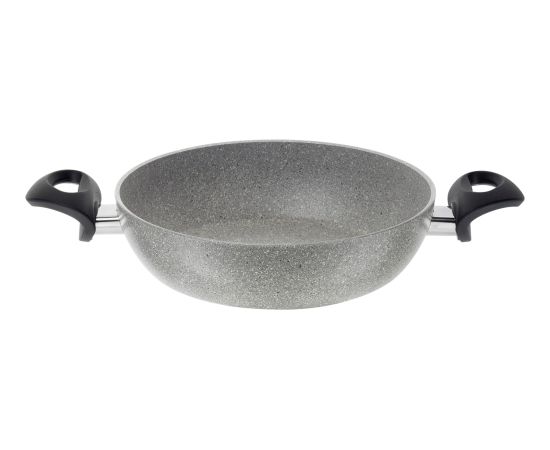 BALLARINI Ferrara deep frying pan with 2 handles granite 24 cm FERG3K0.24D