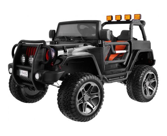 Elektriskā automašīna Monster Jeep 4x4 bērniem, melna