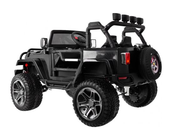 Elektriskā automašīna Monster Jeep 4x4 bērniem, melna