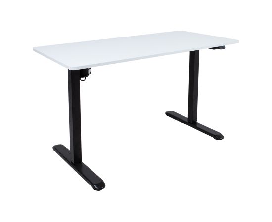 Desk ERGO LIGHT with 1 motor 120x60cm, black/white