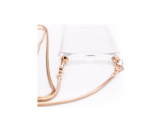 Evelatus P30 Lite Silicone Transparent with Necklace TPU Strap Huawei Gold