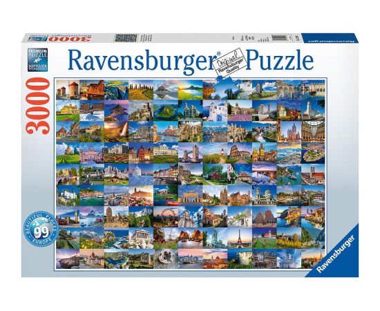 Ravensburger Puzzle 3000 pc 99 Beautiful Places in Europe