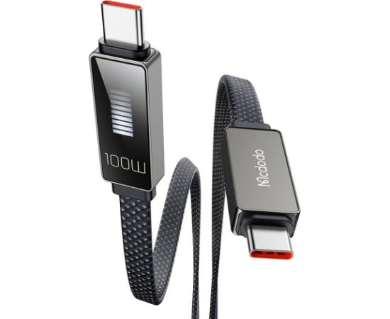 Cable Mcdodo CA-4470 USB-C to USB-C with display 100W 1.2m (black)