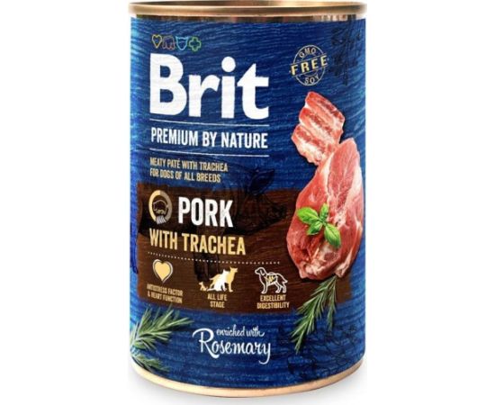 Brit Brit Premium By Nature Pork & Trachea puszka 400g