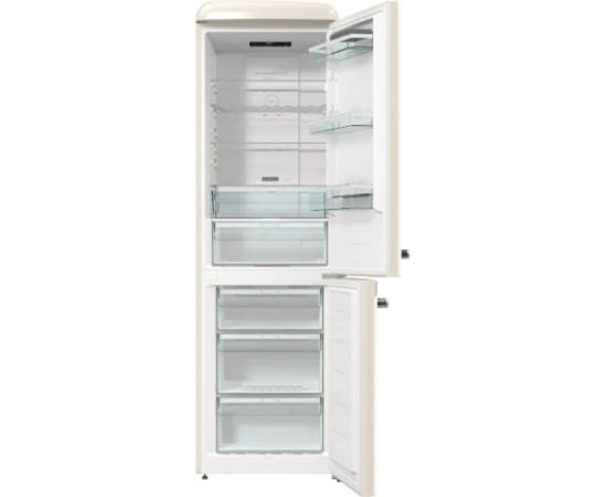 Gorenje ONRK619DC Ledusskapis 194cm Šampanieša