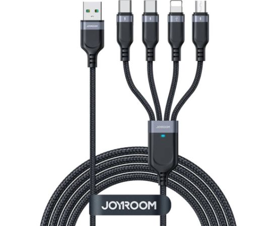 USB cable Joyroom S-1T4018A18, 4 in 1, 3.5A/Cable 1,2m (black)