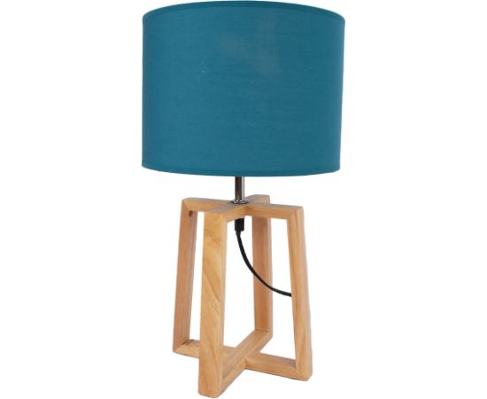 Galda lampa WOODEN H44,5cm, zils