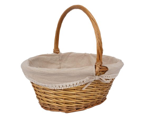 Basket MAXINE 44x35xH40cm, with a handle