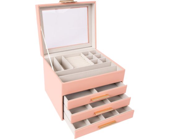 Jewelry box SEZANE 22x18xH17,5cm, pink