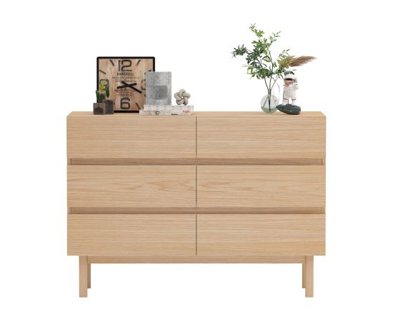 Sideboard SUNNY 120x40xH85cm, melamine oak