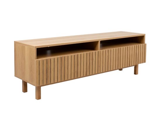 TV table SUNNY 150x40xH50cm, melamine oak