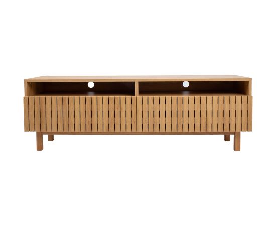 TV table SUNNY 150x40xH50cm, melamine oak