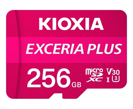 Kioxia Exceria Plus MicroSDXC 256 GB Class 10 UHS-I/U3 A1 V30 (LMPL1M256GG2)