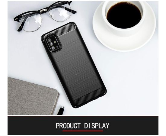 Fusion Trust Back Case Silikona Aizsargapvalks Priekš Samsung A146B Galaxy A14 5G Melns