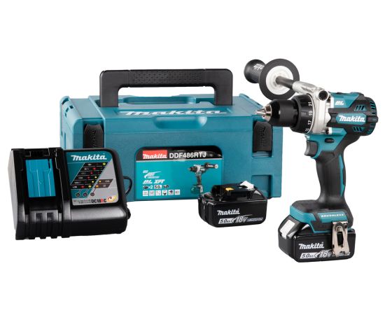 Makita DDF486RTJ Urbjmašīna LXT ® 18V, 2x5,0AH + lādētājs