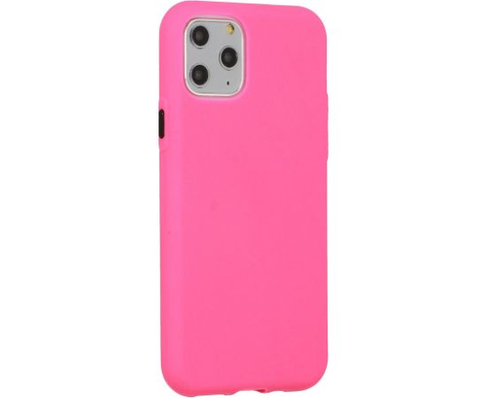 Mocco Soft Cream Silicone Back Case Aizmugurējais Silikona Apvalks Priekš Apple iPhone 12 / 12 Pro Spilgti Rozā