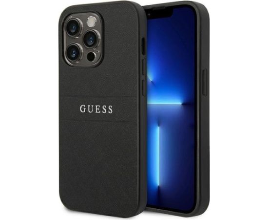 Guess GUHCP14LPSASBBK Aizmugurējais Apvalks Priekš Apple iPhone 14 Pro